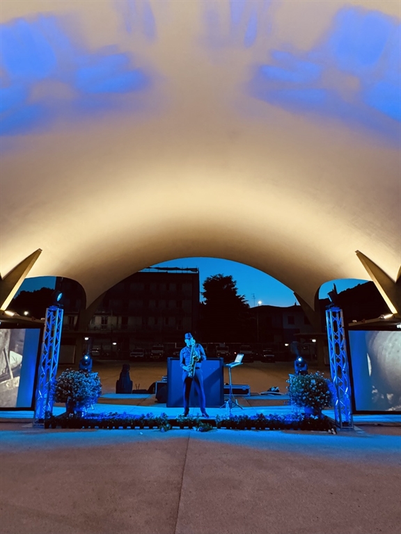 INAUGURAZIONE EX MERCATO DEI FIORI PESCIA LUCI VIDEO AUDIO SET UP